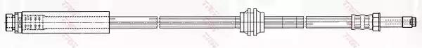 Тормозной шланг PHB509 TRW