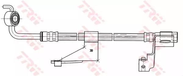 Тормозной шланг PHD363 TRW