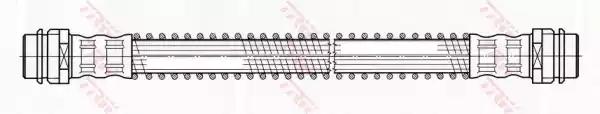 Тормозной шланг PHD493 TRW