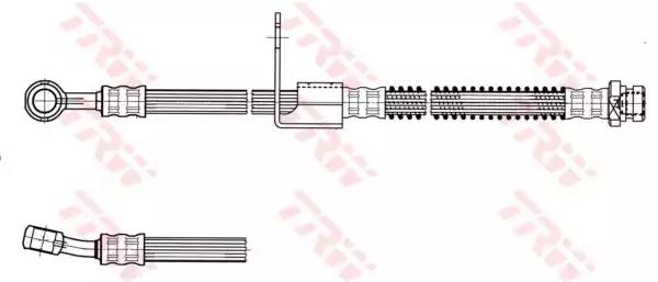 Тормозной шланг PHD958 TRW