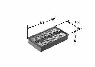 Фільтр повітряний e300d w124 om603 MA661 CLEAN FILTERS