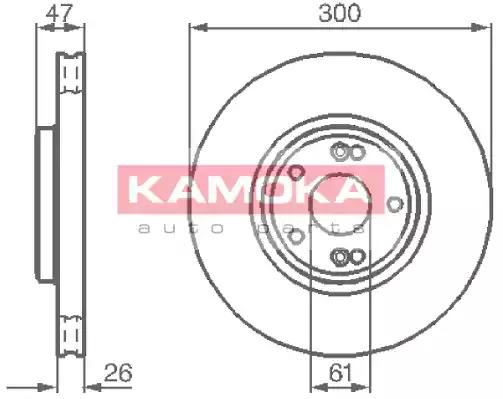 Тормозной диск 1032410 KAMOKA