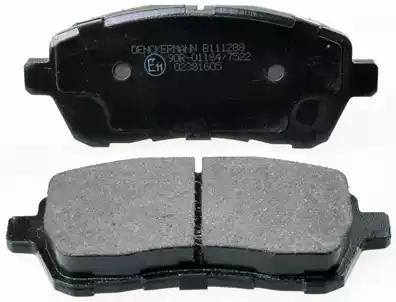 Гальмівні колодки дискові перед. ford fiesta vi 08-/mazda 2 de 07- B111288 DENCKERMANN