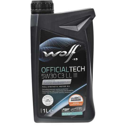 Officialtech 5w30 c3 ll iii 1lx12 1048179 WOLF