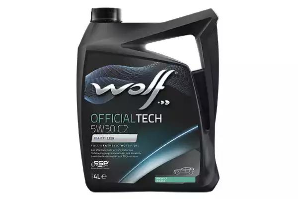 Моторна олива wolf officialtech c2, 5w-30, 4л 8309014 WOLF