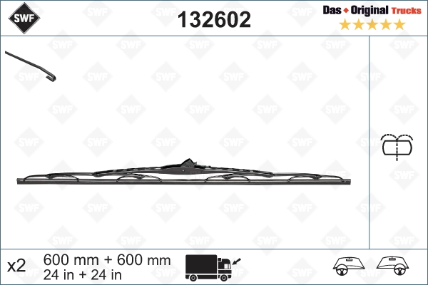 Щетка стеклоочистителя 132602 SWF