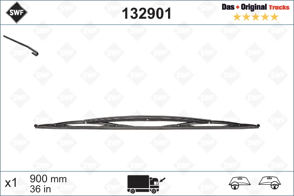 Щітка склоочисника 132901 SWF
