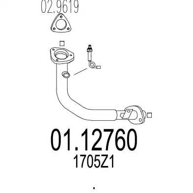 Вихлопна труба 0112760 MTS