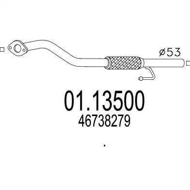 Вихлопна труба 0113500 MTS