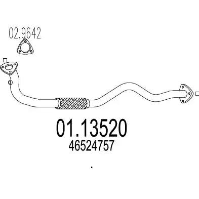 Вихлопна труба 0113520 MTS