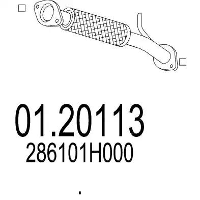 Вихлопна труба 0120113 MTS