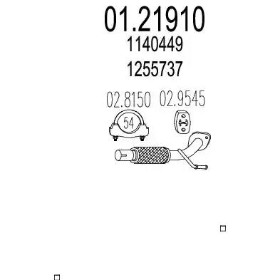 Вихлопна труба 0121910 MTS