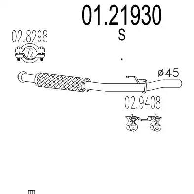 Вихлопна труба 0121930 MTS
