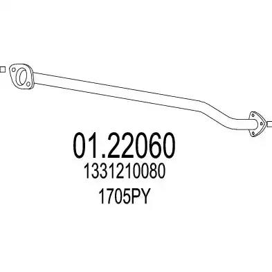 Вихлопна труба 0122060 MTS