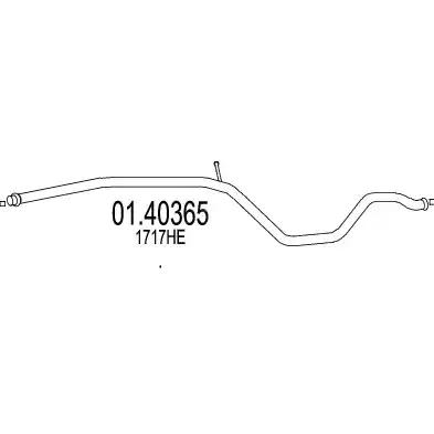 Вихлопна труба 0140365 MTS