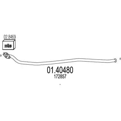 Вихлопна труба 0140480 MTS