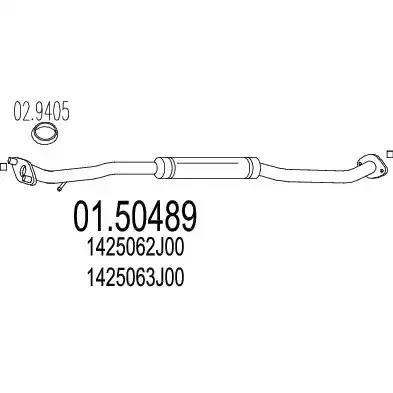 Проміжний глушник 0150489 MTS