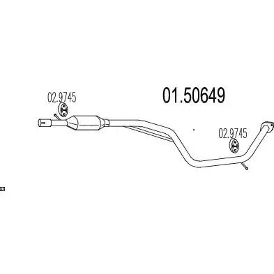 Проміжний глушник 0150649 MTS