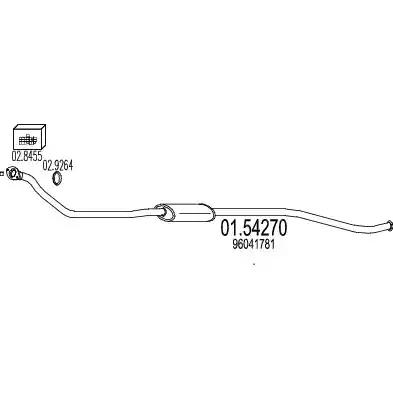 Проміжний глушник 0154270 MTS