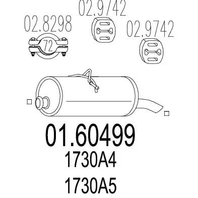 Вихлопнi системи 0160499 MTS