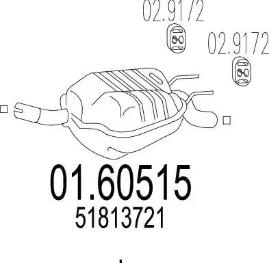 Глушник 0160515 MTS