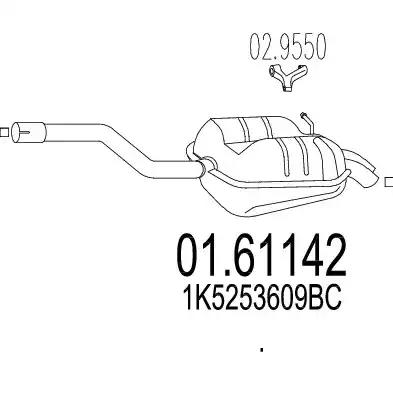 Глушник 0161142 MTS