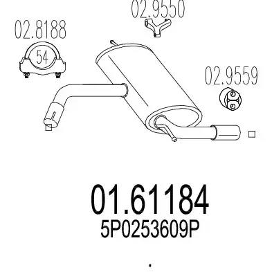 Глушник 0161184 MTS