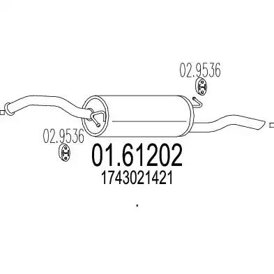 Глушник 0161202 MTS