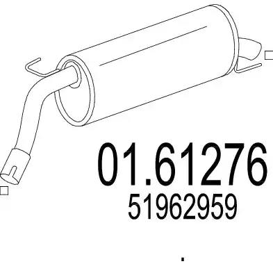 Глушник 0161276 MTS