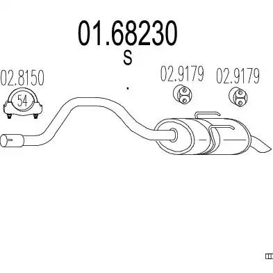 Глушник 0168230 MTS
