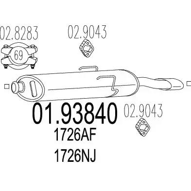 Глушник 0193840 MTS
