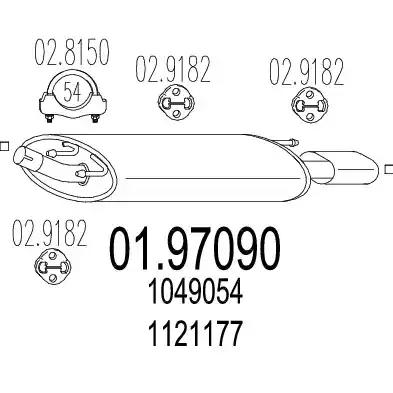 Глушник 0197090 MTS