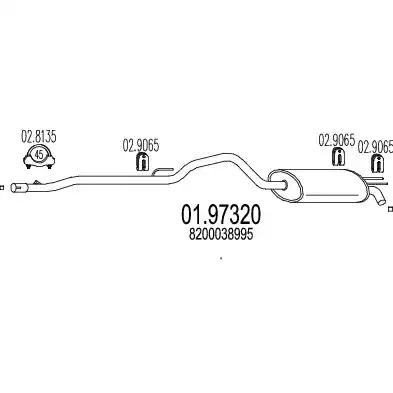 Глушник 0197320 MTS
