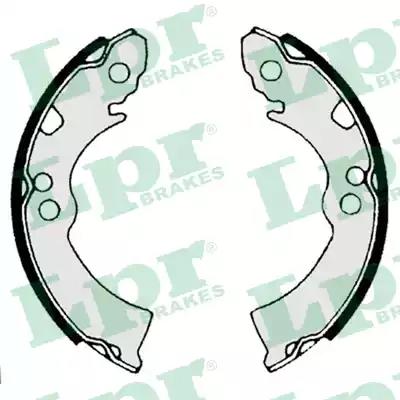 Тормозные колодки барабанные 04300 LPR