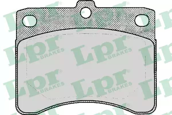 Комплект гальмівних накладок, дискове гальмо 05P056 LPR