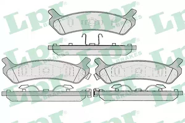 Комплект гальмівних накладок, дискове гальмо 05P1039 LPR