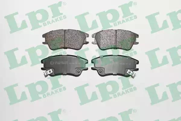 Комплект гальмівних накладок, дискове гальмо 05P1212 LPR