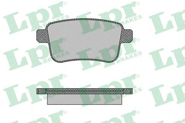 Тормозные колодки дисковые 05P1487 LPR