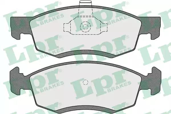 Тормозные колодки 05P1654 LPR