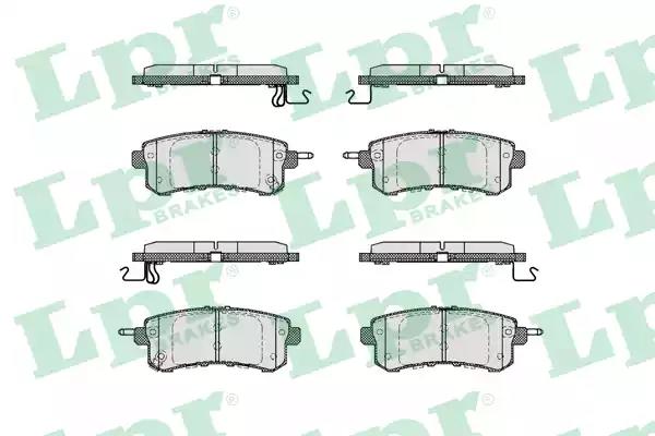Комплект гальмівних накладок, дискове гальмо 05P1798 LPR