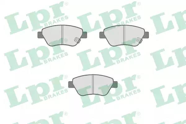 Комплект гальмівних накладок, дискове гальмо 05P1815 LPR