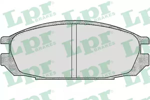 Комплект гальмівних накладок, дискове гальмо 05P376 LPR