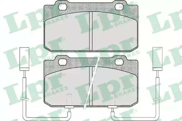 Комплект гальмівних накладок, дискове гальмо 05P442 LPR