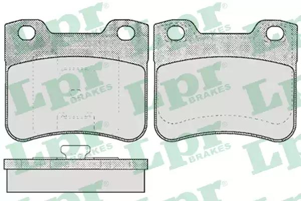 Комплект гальмівних накладок, дискове гальмо 05P643 LPR