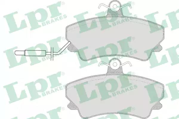Комплект гальмівних накладок, дискове гальмо 05P653 LPR