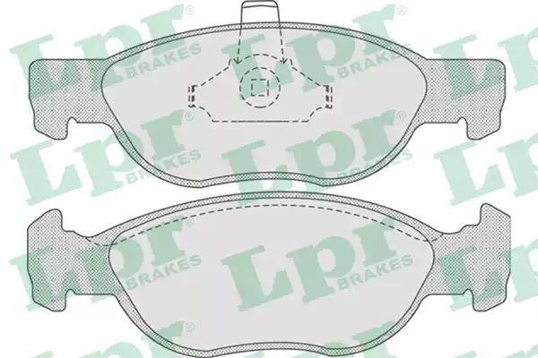Тормозные колодки дисковые 05P740 LPR