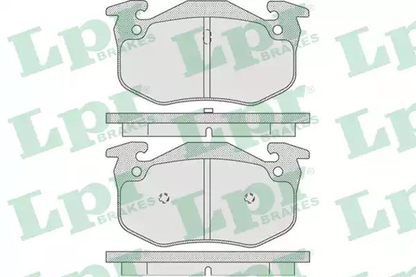 Комплект гальмівних накладок, дискове гальмо 05P801 LPR