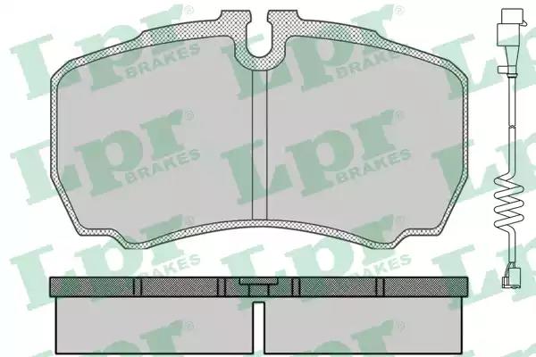 Комплект гальмівних накладок, дискове гальмо 05P830A LPR