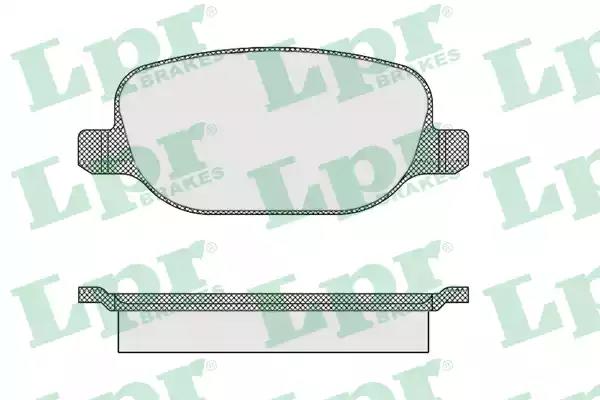 Тормозные колодки 05P855 LPR