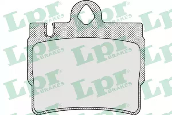 Комплект гальмівних накладок, дискове гальмо 05P905 LPR
